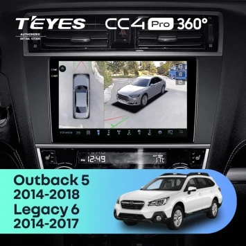 Штатная магнитола Teyes CC4 Pro 360 12/256 Subaru Legacy 6 (2014-2017)