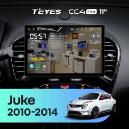 Штатная магнитола Teyes CC4 Pro 12/256 Nissan Juke (2010-2014) (11") Тип-A