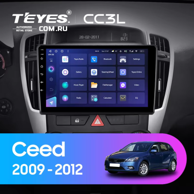 Штатная магнитола Teyes CC3L 4/64 Kia Ceed (2009-2012)