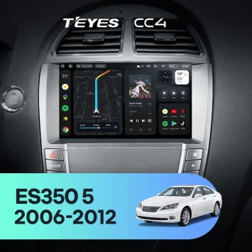 Штатная магнитола Teyes CC4 6/64 Lexus ES350 5 V XV40 (2006-2012) Тип-C