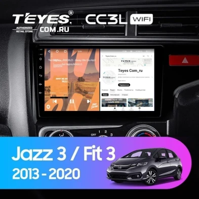 Штатная магнитола Teyes CC3L WiFi 2/32 Honda Fit 3 GP GK (2013-2020) Тип-B Правый руль