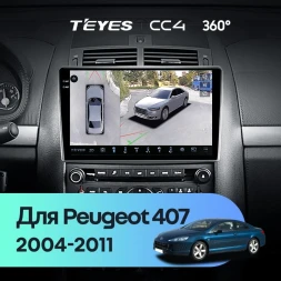 Штатная магнитола Teyes CC4 360 8/128 Peugeot 407 (2004-2011) F2