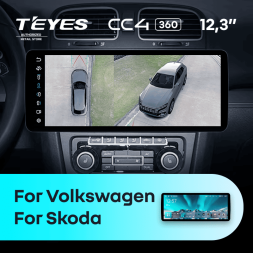 Штатная магнитола Teyes CC4 12.3" 360 6/64 Volkswagen Bora (2008-2012)