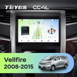 Штатная магнитола Teyes CC4L 6/64 с DTS Toyota Vellfire (2008-2015)