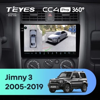 Штатная магнитола Teyes CC4 Pro 360 12/256 Suzuki Jimny 3 (2005-2019)