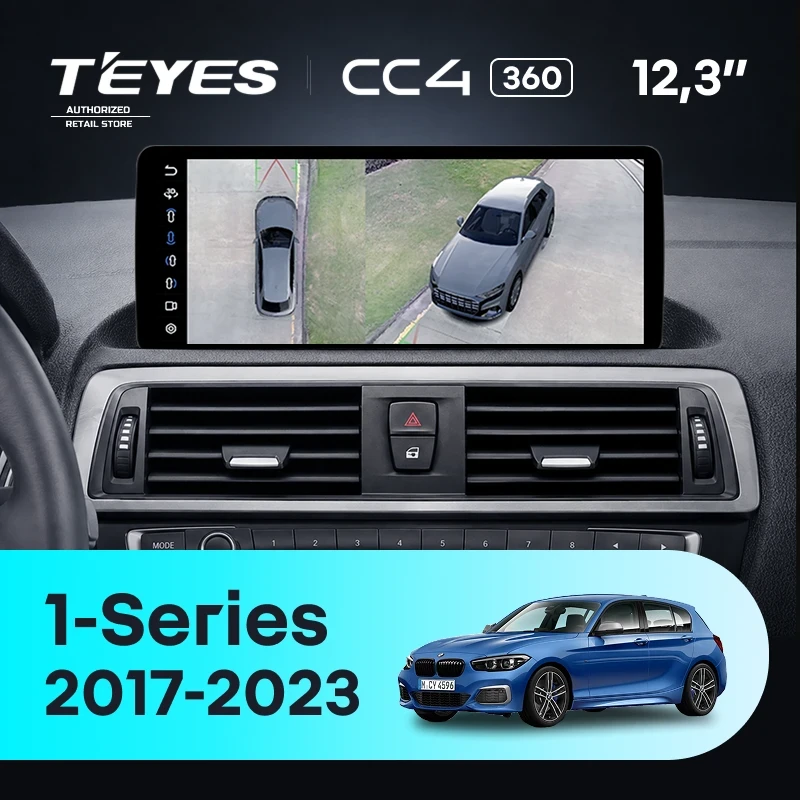Штатная магнитола Teyes CC4 12.3" 360 6/64 BMW 1-Series F21 F20 F52 (EVO) (2017-2023)