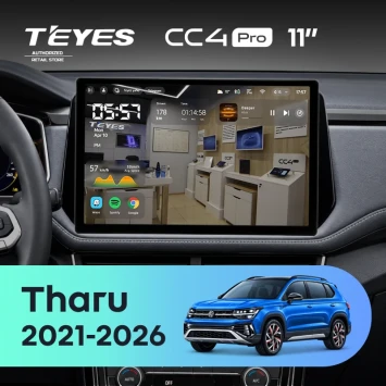 Штатная магнитола Teyes CC4 Pro 8/128 Volkswagen Tharu (2021-2026) (11")