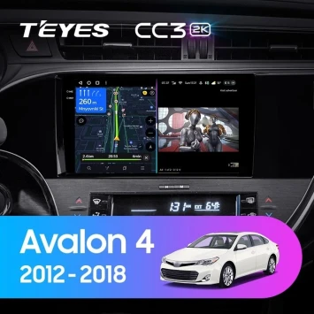 Штатная магнитола Teyes CC3 2K 4/32 Toyota Avalon IV XX40 (2012-2018)
