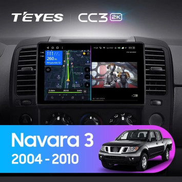 Штатная магнитола Teyes CC3 2K 360 6/128 Nissan Navara D40 (2004-2010) F1