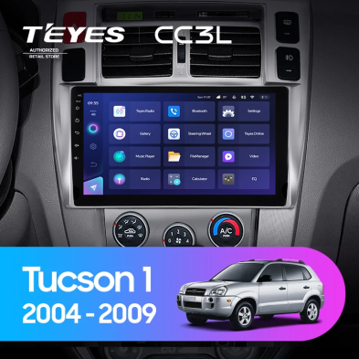 Штатная магнитола Teyes CC3L 4/32 Hyundai Tucson 1 (2004-2009) F1