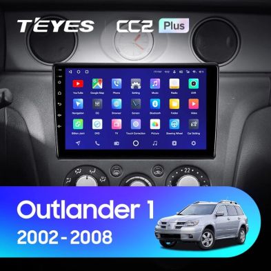 Штатная магнитола Teyes CC2 Plus 4/32 Mitsubishi Outlander 1 (2002-2008) F2
