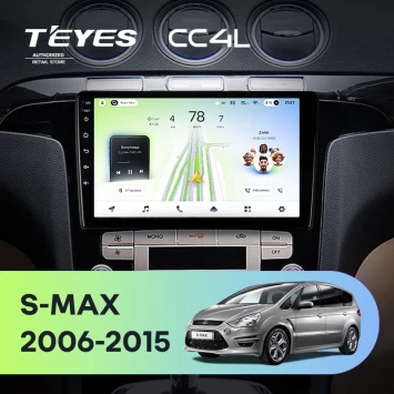 Штатная магнитола Teyes CC4L 6/64 с DTS Ford S-MAX 1 (2006-2015) F1