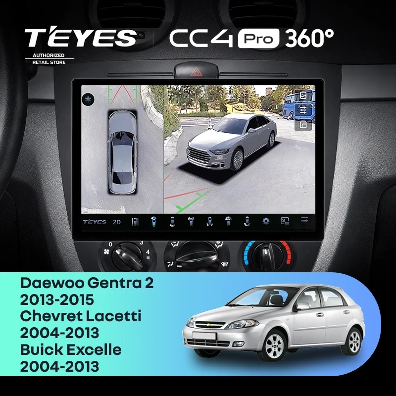 Штатная магнитола Teyes CC4 Pro 360 8/128 Chevrolet Lacetti J200 (2004-2013) F1 (11")