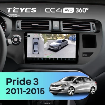 Штатная магнитола Teyes CC4 Pro 360 12/256 Kia Pride 3 (2011-2015)