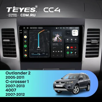 Штатная магнитола Teyes CC4 8/128 Peugeot 4007 (2007-2012) F2 Тип-A