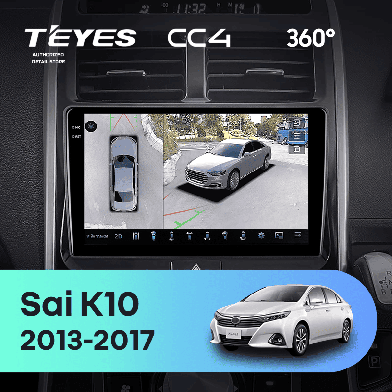 Штатная магнитола Teyes CC4 360 6/64 Toyota Sai K10 (2013-2017)