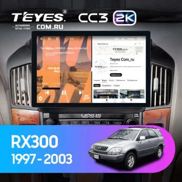 Штатная магнитола Teyes CC3 2K 6/128 Lexus RX300 XU10 (1997-2003) F1 (11")