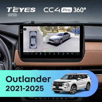 Штатная магнитола Teyes CC4 Pro 360 8/128 Mitsubishi Outlander GN0W (2021-2025) F1