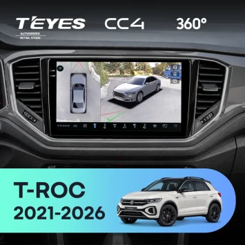 Штатная магнитола Teyes CC4 360 6/64 Volkswagen T-ROC (2021-2026)