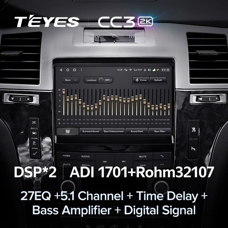 Штатная магнитола Teyes CC3 2K 4/64 Cadillac SLS (2007-2012)