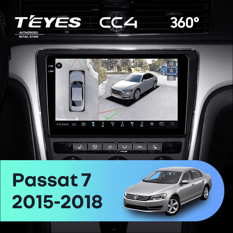 Штатная магнитола Teyes CC4 360 8/128 Volkswagen Passat 7 B7 (2015-2018) F1