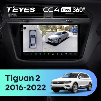 Штатная магнитола Teyes CC4 Pro 360 12/256 Volkswagen Tiguan 2 (2016-2022) Тип-A