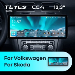 Штатная магнитола Teyes CC4 12.3" 6/64 Volkswagen Passat (2005-2011)