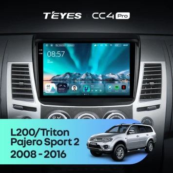 Штатная магнитола Teyes CC4 Pro 12/256 Mitsubishi L200 (2008-2016)