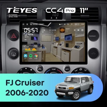 Штатная магнитола Teyes CC4 Pro 12/256 Toyota FJ Cruiser J15 (2006-2020) (11")