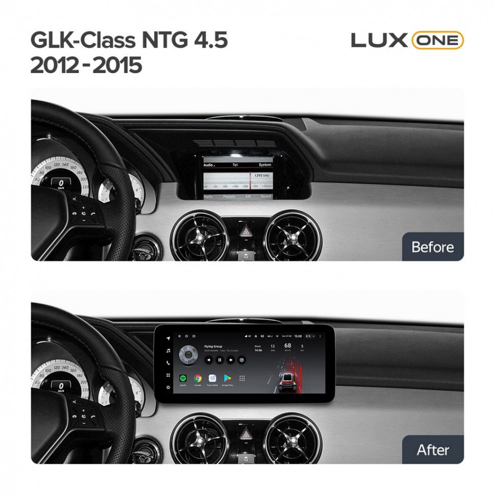 Штатная магнитола Teyes LUX ONE 6/128 Mercedes-Benz GLK-Class X204 (NTG 4.5) (2012-2015)