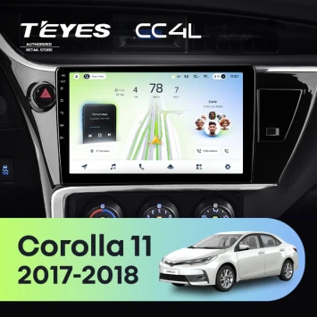 Штатная магнитола Teyes CC4L 6/64 с DTS Toyota Corolla 11 (2017-2018) F2