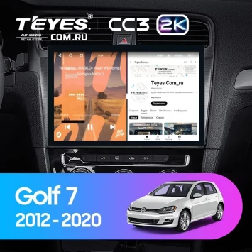 Штатная магнитола Teyes CC3 2K 4/32 Volkswagen Golf 7 MK7 (2012-2020) F1 (11")