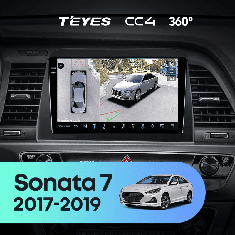 Штатная магнитола Teyes CC4 360 6/64 Hyundai Sonata 7 LF (2017-2019)