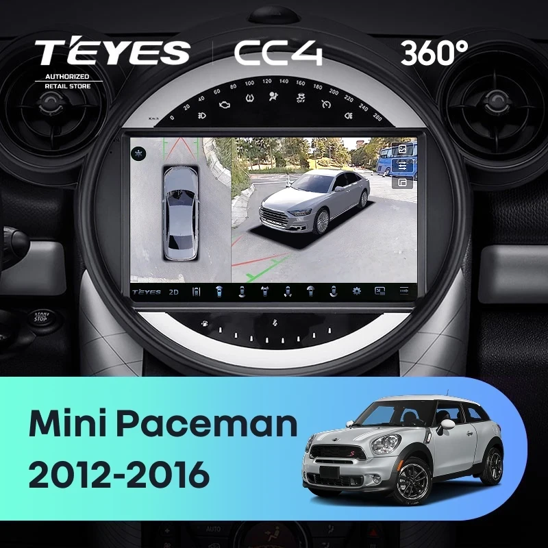 Штатная магнитола Teyes CC4 360 6/64 Mini Paceman (R61) (2012-2016) F2
