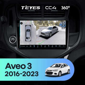 Штатная магнитола Teyes CC4 360 8/128 Chevrolet Aveo 3 (2016-2023)