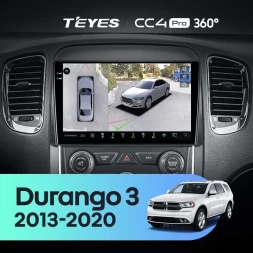 Штатная магнитола Teyes CC4 Pro 360 12/256 Dodge Durango 3 (2013-2020)