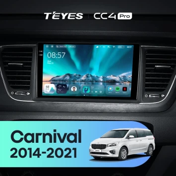 Штатная магнитола Teyes CC4 Pro 8/128 Kia Carnival 3 YP (2014-2021) F2 Тип-B