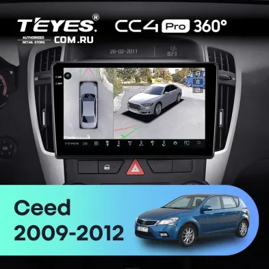 Штатная магнитола Teyes CC4 Pro 360 8/128 Kia Ceed (2009-2012)