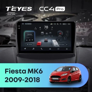 Штатная магнитола Teyes CC4 Pro 12/256 Ford Fiesta 6 (2009-2018) F1 Тип-A