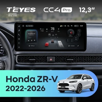 Штатная магнитола Teyes CC4 Pro 12.3" 8/128 Honda ZR-V (2022-2026) F2