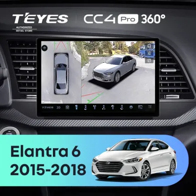 Штатная магнитола Teyes CC4 Pro 360 8/128 Hyundai Elantra 6 (2015-2018) Тип-A (11")