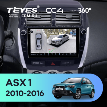 Штатная магнитола Teyes CC4 360 6/64 Mitsubishi ASX 1 (2010-2016) F2 Тип-B (9")