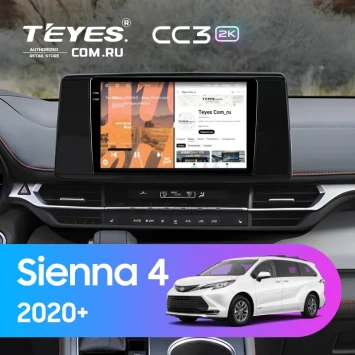 Штатная магнитола Teyes CC3 2K 6/128 Toyota Sienna 4 (2020-2026)