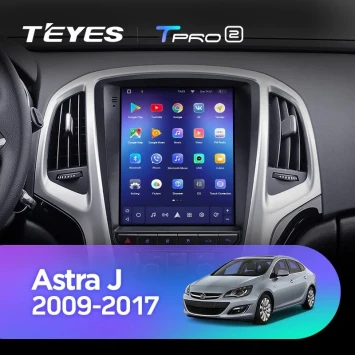 Штатная магнитола Tesla style Teyes TPRO 2 3/32 Opel Astra J (2009-2017) F1