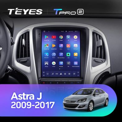 Штатная магнитола Tesla style Teyes TPRO 2 4/32 Opel Astra J (2009-2017) F1