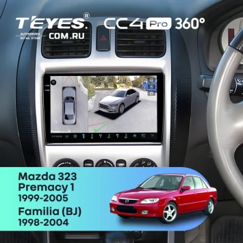 Штатная магнитола Teyes CC4 Pro 360 12/256 Mazda 323 (1999-2005) F2