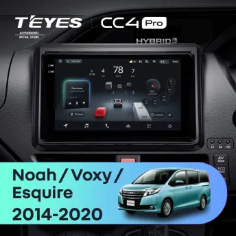 Штатная магнитола Teyes CC4 Pro 8/128 Toyota Noah R80 (2014-2020) Правый руль