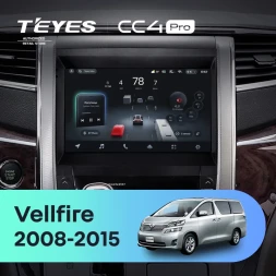 Штатная магнитола Teyes CC4 Pro 8/128 Toyota Vellfire (2008-2015)