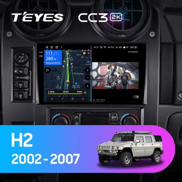 Штатная магнитола Teyes CC3 2K 4/64 Hummer H2 E85 (2002-2007)