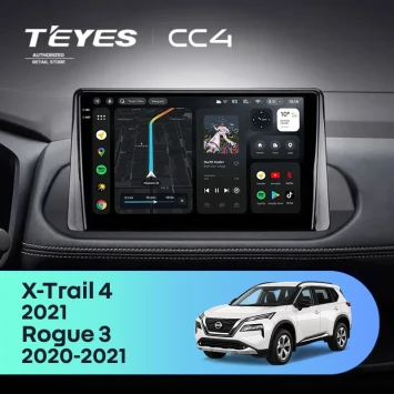 Штатная магнитола Teyes CC4 8/128 Nissan Rogue 3 (2020-2021) (0din)